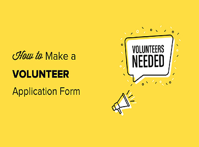 Volunteer Application Form In WordPress